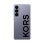 スリムプロテクションケース［ MICHAEL KORS - Logo - Black ］