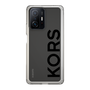 スリムプロテクションケース［ MICHAEL KORS - Logo - Black ］
