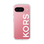スリムプロテクションケース［ MICHAEL KORS - Logo - White ］