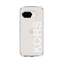 スリムプロテクションケース［ MICHAEL KORS - Logo - White ］
