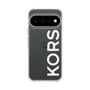 スリムプロテクションケース［ MICHAEL KORS - Logo - White ］