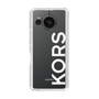 スリムプロテクションケース［ MICHAEL KORS - Logo - White ］