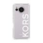 スリムプロテクションケース［ MICHAEL KORS - Logo - White ］