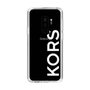 スリムプロテクションケース［ MICHAEL KORS - Logo - White ］