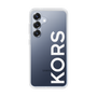 スリムプロテクションケース［ MICHAEL KORS - Logo - White ］