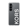 スリムプロテクションケース［ MICHAEL KORS - Logo - White ］