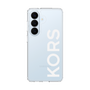 スリムプロテクションケース［ MICHAEL KORS - Logo - White ］