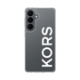スリムプロテクションケース［ MICHAEL KORS - Logo - White ］