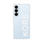 スリムプロテクションケース［ MICHAEL KORS - Logo - White ］