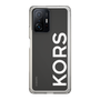 スリムプロテクションケース［ MICHAEL KORS - Logo - White ］