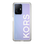 スリムプロテクションケース［ MICHAEL KORS - Logo - White ］