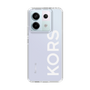 スリムプロテクションケース［ MICHAEL KORS - Logo - White ］
