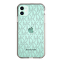 スリムプロテクションケース［ MICHAEL KORS - Signiture - Clear Black ］