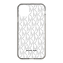 スリムプロテクションケース［ MICHAEL KORS - Signiture - Clear Black ］