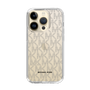 スリムプロテクションケース［ MICHAEL KORS - Signiture - Clear Black ］