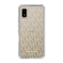スリムプロテクションケース［ MICHAEL KORS - Signiture - Clear White ］