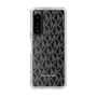 スリムプロテクションケース［ MICHAEL KORS - Signiture - Clear White ］