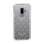 スリムプロテクションケース［ MICHAEL KORS - Signiture - Clear White ］