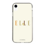 スリムプロテクションケース［ ELLE×ポムポムプリン - ロゴ - ベージュ ］