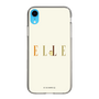 スリムプロテクションケース［ ELLE×ポムポムプリン - ロゴ - ベージュ ］