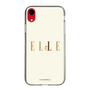 スリムプロテクションケース［ ELLE×ポムポムプリン - ロゴ - ベージュ ］