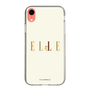 スリムプロテクションケース［ ELLE×ポムポムプリン - ロゴ - ベージュ ］