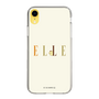 スリムプロテクションケース［ ELLE×ポムポムプリン - ロゴ - ベージュ ］