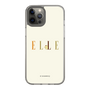 スリムプロテクションケース［ ELLE×ポムポムプリン - ロゴ - ベージュ ］