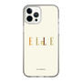 スリムプロテクションケース［ ELLE×ポムポムプリン - ロゴ - ベージュ ］