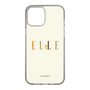 スリムプロテクションケース［ ELLE×ポムポムプリン - ロゴ - ベージュ ］