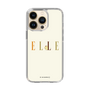 スリムプロテクションケース［ ELLE×ポムポムプリン - ロゴ - ベージュ ］