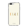 スリムプロテクションケース［ ELLE×ポムポムプリン - ロゴ - ベージュ ］