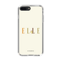 スリムプロテクションケース［ ELLE×ポムポムプリン - ロゴ - ベージュ ］