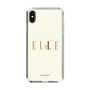 スリムプロテクションケース［ ELLE×ポムポムプリン - ロゴ - ベージュ ］