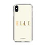 スリムプロテクションケース［ ELLE×ポムポムプリン - ロゴ - ベージュ ］