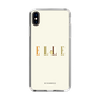 スリムプロテクションケース［ ELLE×ポムポムプリン - ロゴ - ベージュ ］