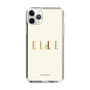 スリムプロテクションケース［ ELLE×ポムポムプリン - ロゴ - ベージュ ］