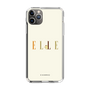 スリムプロテクションケース［ ELLE×ポムポムプリン - ロゴ - ベージュ ］