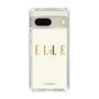 スリムプロテクションケース［ ELLE×ポムポムプリン - ロゴ - ベージュ ］