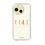 スリムプロテクションケース［ ELLE×ポムポムプリン - ロゴ - ベージュ ］