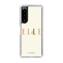 スリムプロテクションケース［ ELLE×ポムポムプリン - ロゴ - ベージュ ］