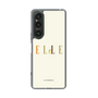 スリムプロテクションケース［ ELLE×ポムポムプリン - ロゴ - ベージュ ］