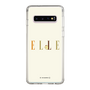 スリムプロテクションケース［ ELLE×ポムポムプリン - ロゴ - ベージュ ］