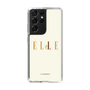 スリムプロテクションケース［ ELLE×ポムポムプリン - ロゴ - ベージュ ］