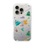 スリムプロテクションケース［ ポンコツクエスト - 梅雨 - 総柄 - クリア ］