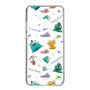 スリムプロテクションケース［ ポンコツクエスト - 梅雨 - 総柄 - クリア ］