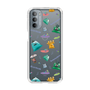 スリムプロテクションケース［ ポンコツクエスト - 梅雨 - 総柄 - クリア ］
