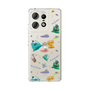 スリムプロテクションケース［ ポンコツクエスト - 梅雨 - 総柄 - クリア ］