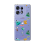 スリムプロテクションケース［ ポンコツクエスト - 梅雨 - 総柄 - クリア ］