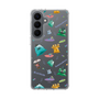 スリムプロテクションケース［ ポンコツクエスト - 梅雨 - 総柄 - クリア ］